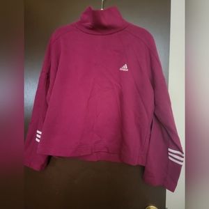 Adidas sweatshirt, maroon